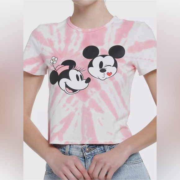 Disney Tops - Disney Mickey And Minnie Tie dye short sleeve T-shirt